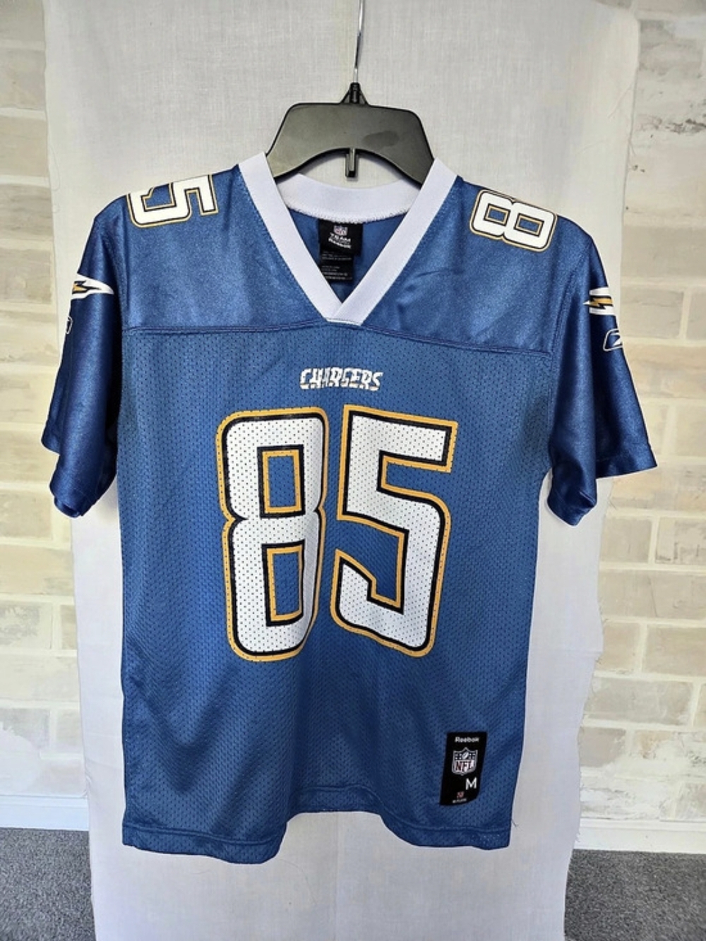Reebok Philip Rivers #85 Chargers jersey Blue & White Medium